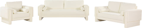 Jones Cream Chenille Fabric Sofa S