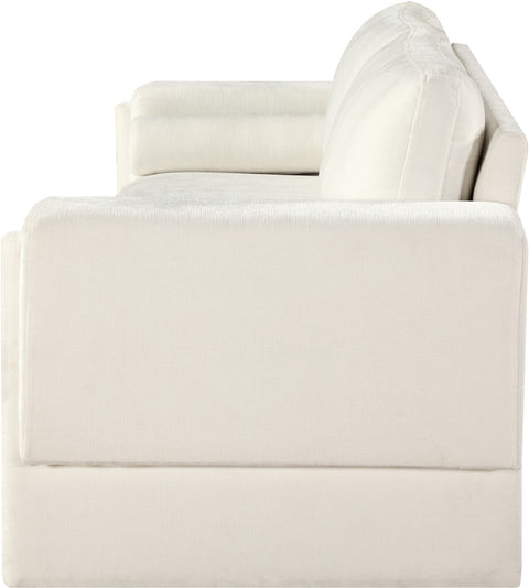 Jones Cream Chenille Fabric Sofa S