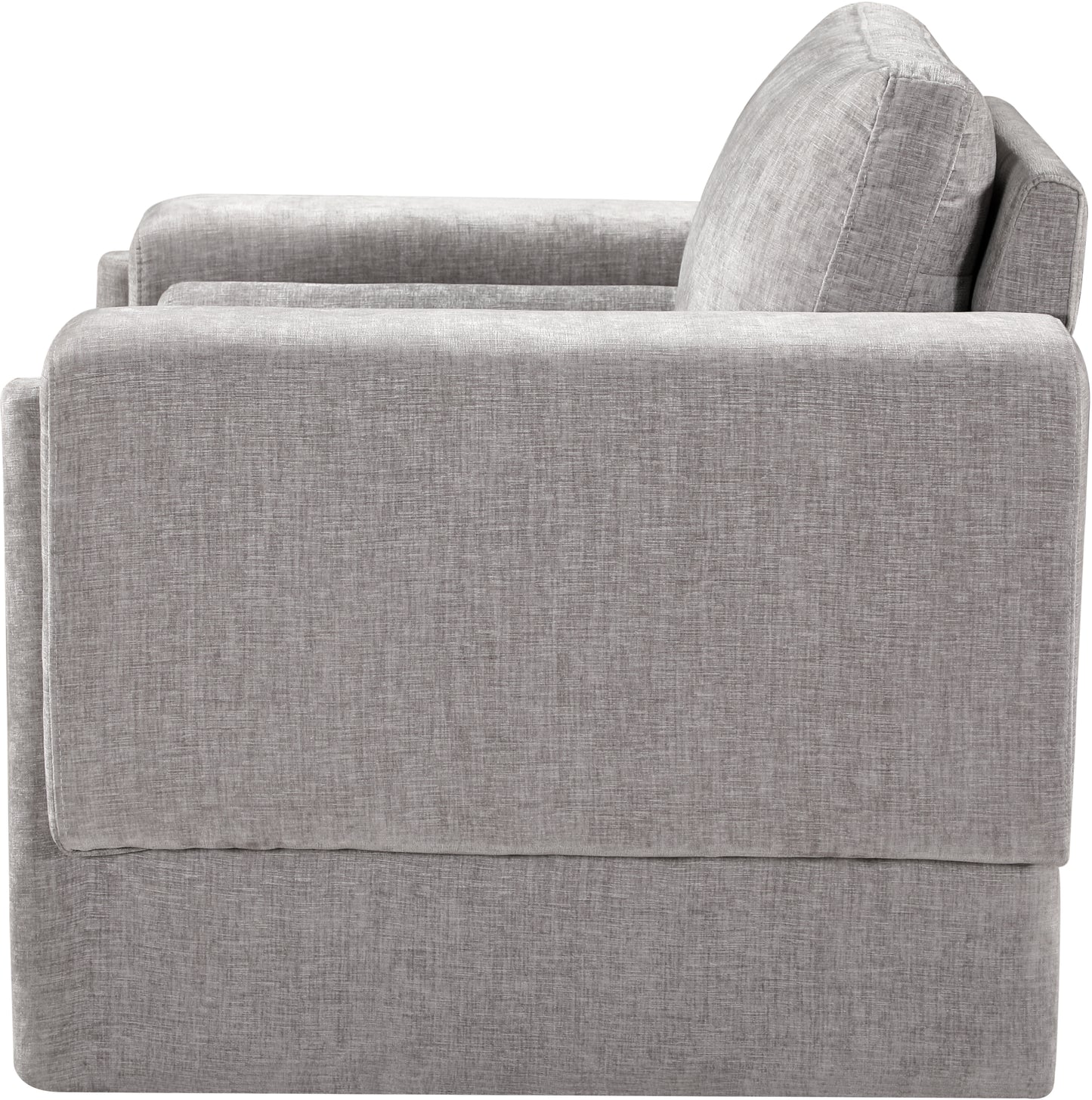 jones grey chenille fabric chair c