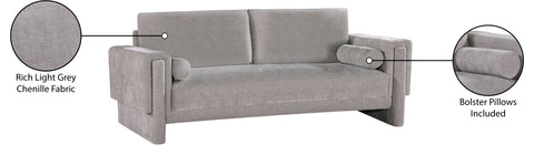 Jones Grey Chenille Fabric Sofa S