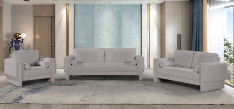 Jones Grey Chenille Fabric Sofa S