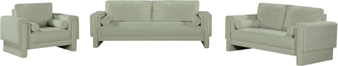 Jones Mint Chenille Fabric Loveseat L