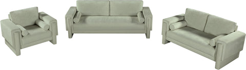 Jones Mint Chenille Fabric Loveseat L