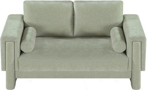 Jones Mint Chenille Fabric Loveseat L