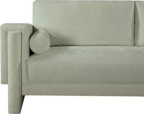 Jones Mint Chenille Fabric Loveseat L