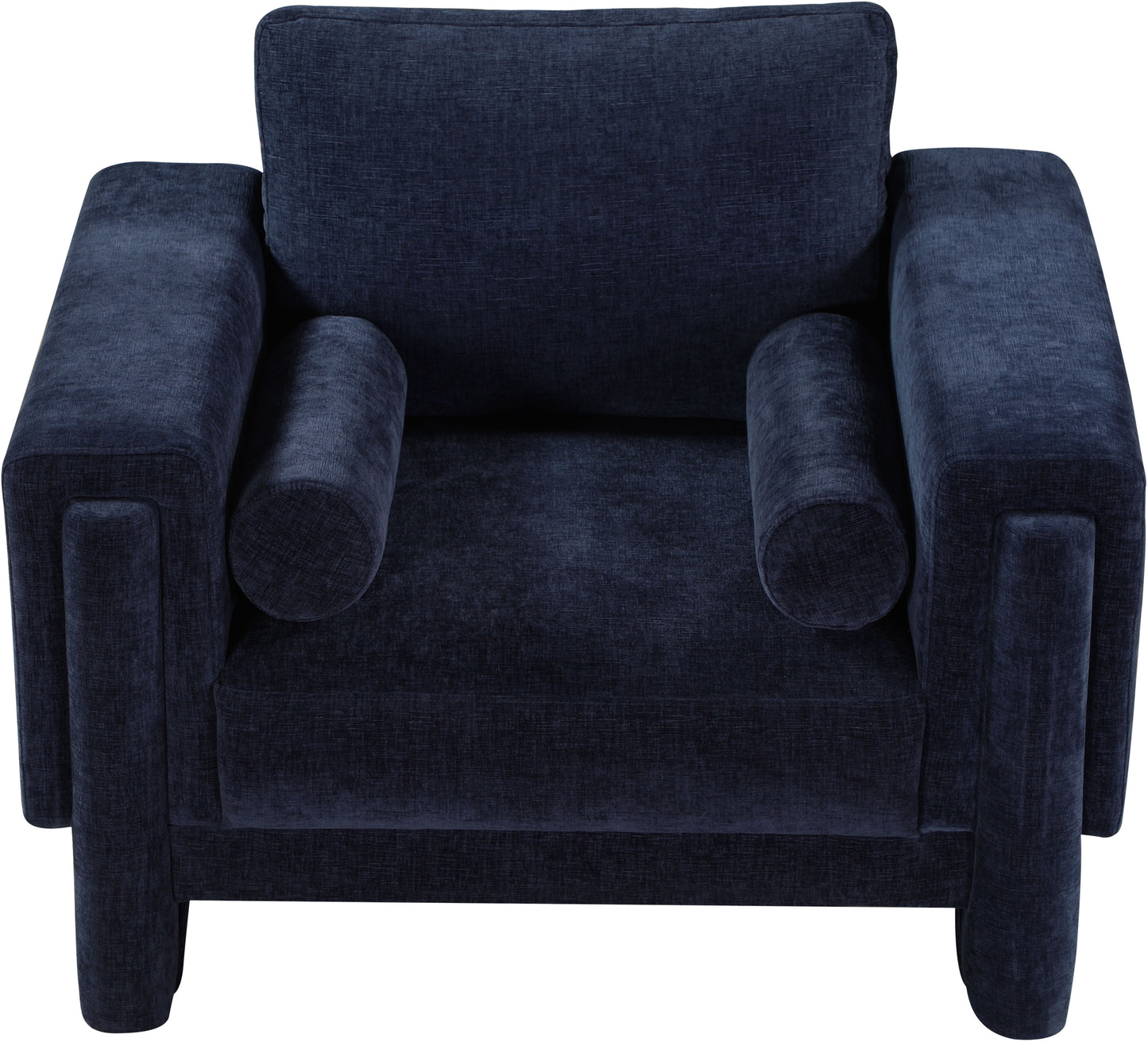 jones navy chenille fabric chair c