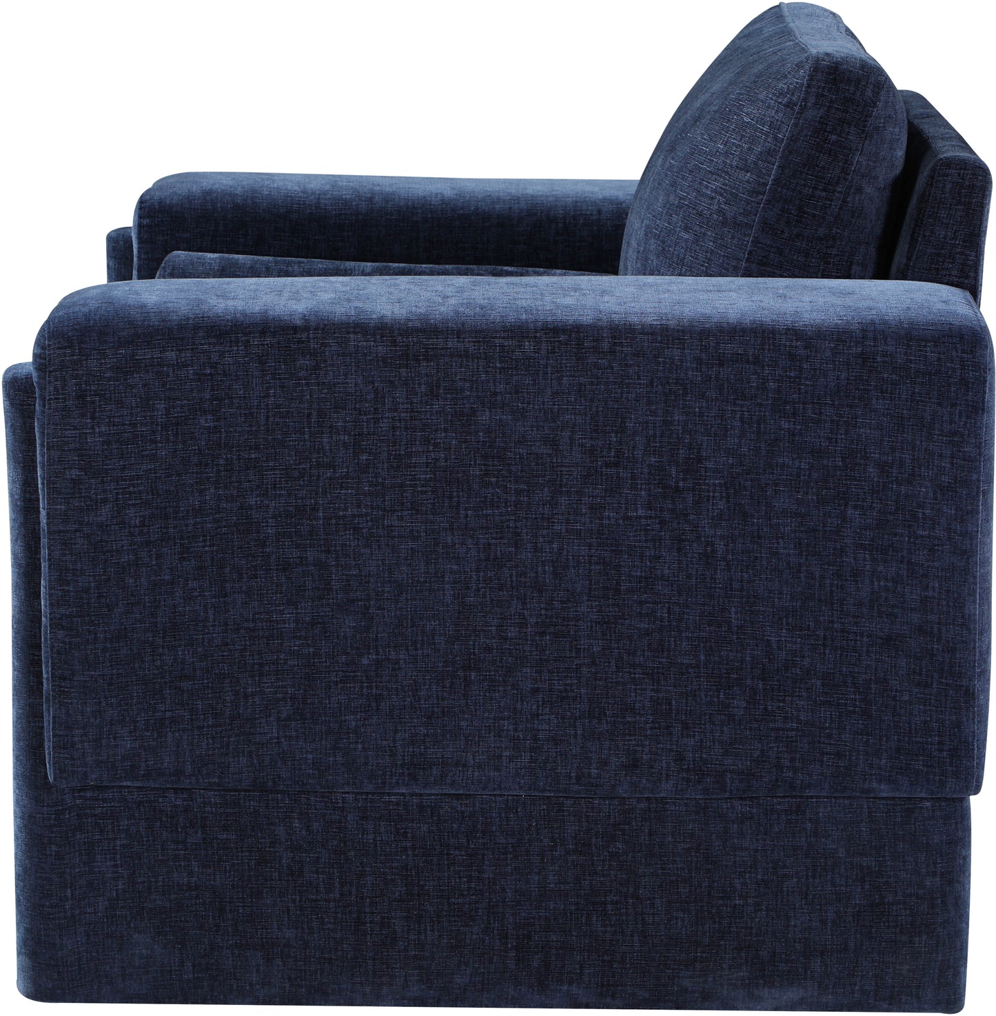 jones navy chenille fabric chair c