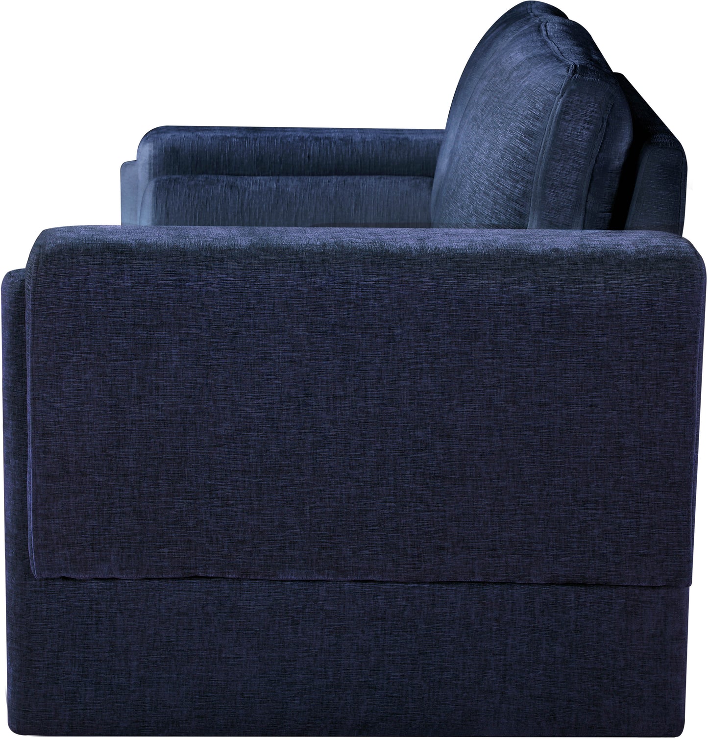 jones navy chenille fabric loveseat l