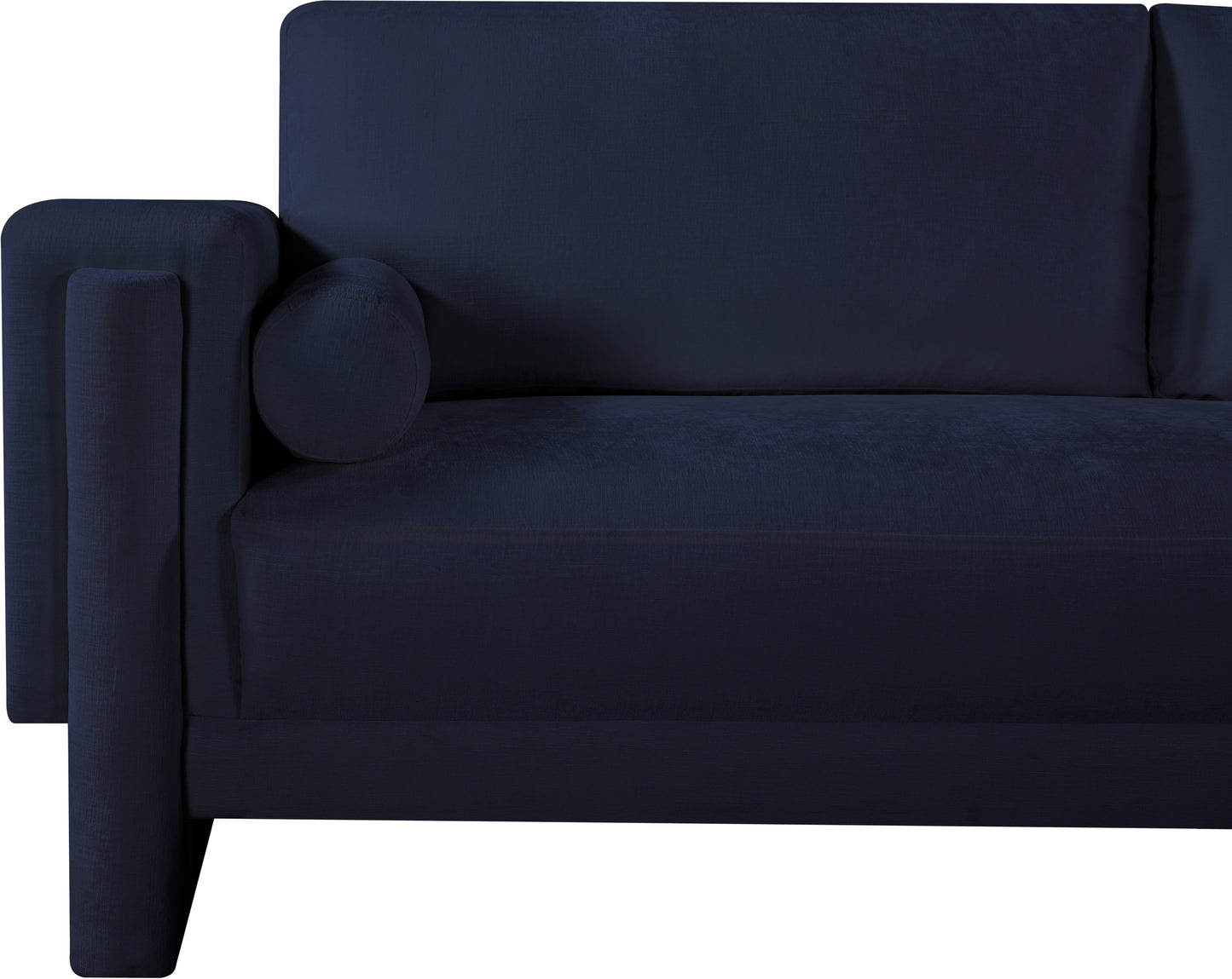 jones navy chenille fabric loveseat l