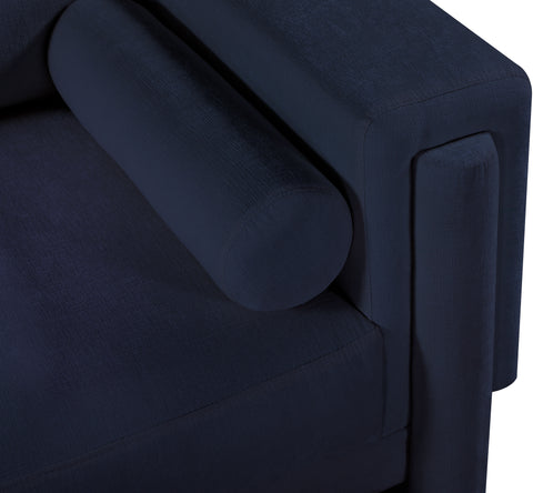 Jones Navy Chenille Fabric Sofa S