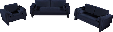 Jones Navy Chenille Fabric Sofa S