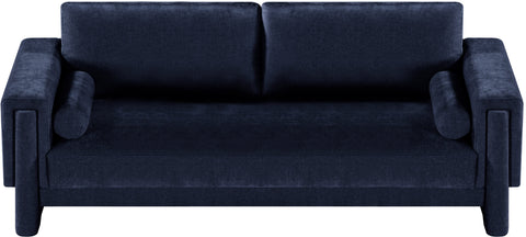 Jones Navy Chenille Fabric Sofa S
