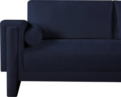 Jones Navy Chenille Fabric Sofa S
