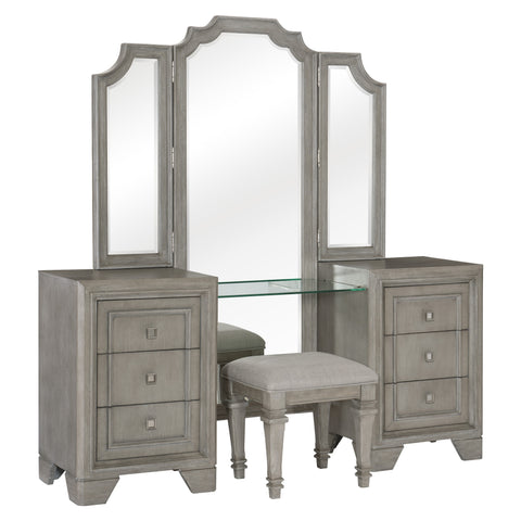 Lyndon (2) Vanity Dresser with Mirror