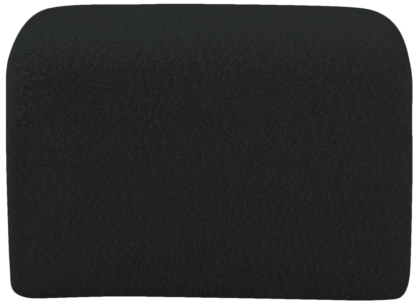 jasmine black boucle fabric bench black