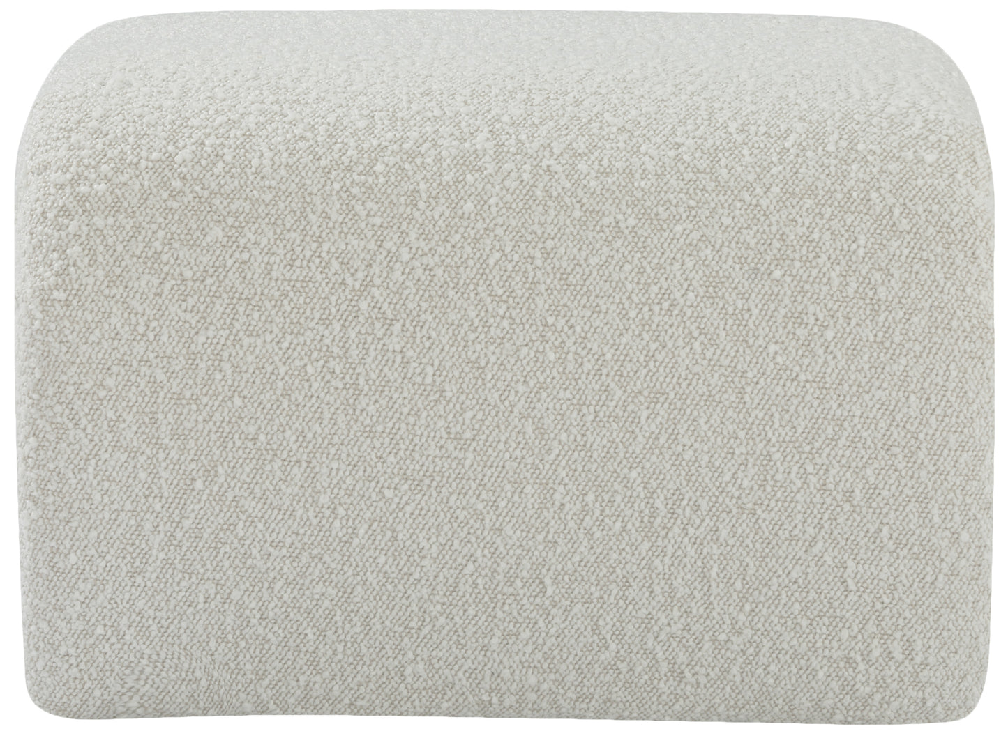 jasmine cream boucle fabric bench cream