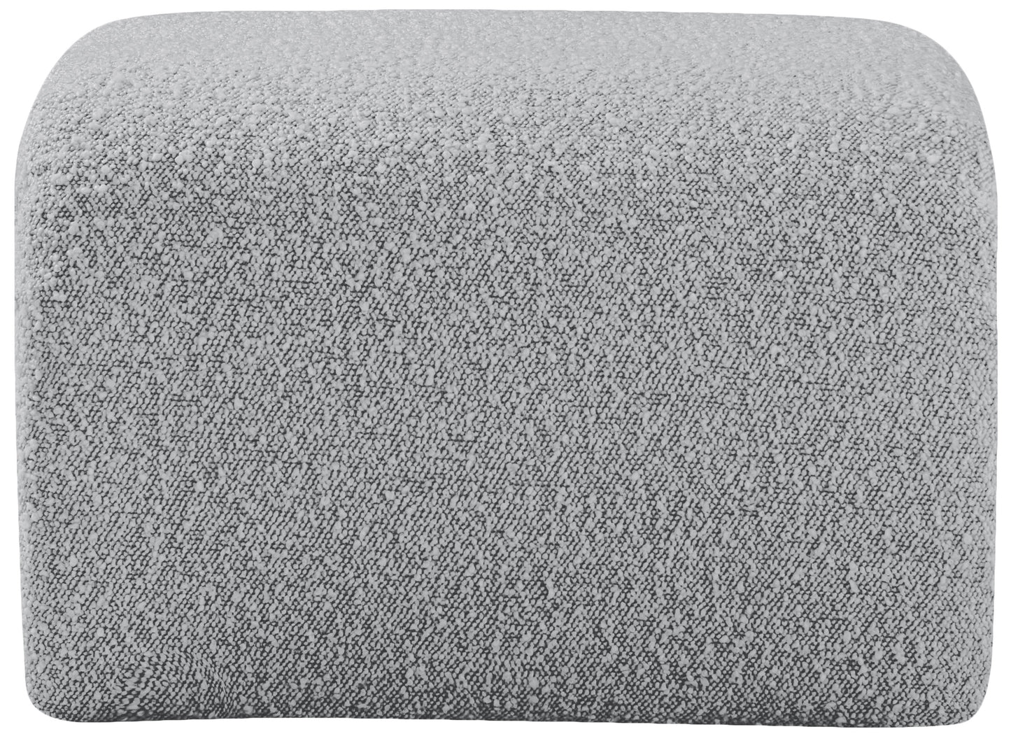 jasmine grey boucle fabric bench grey