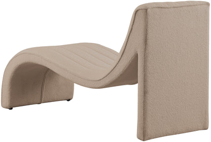 Jardin Beige Teddy Fabric Chaise Beige