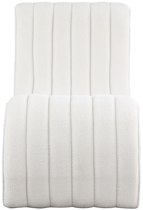 Jardin Cream Teddy Fabric Chaise Cream