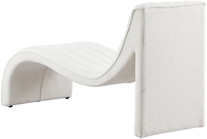 Jardin Cream Teddy Fabric Chaise Cream