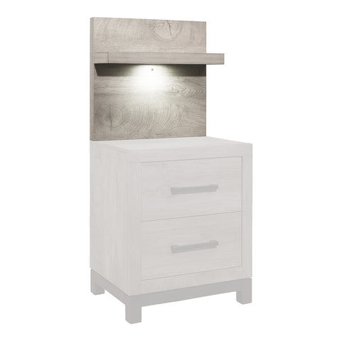 Garren (2) Night Stand with Wall Panel
