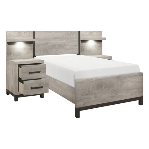 Garren 5pc Set Twin Wall Bed (TB+2NS+2NS-P)