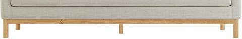 James Beige Linen Textured Fabric Sofa S