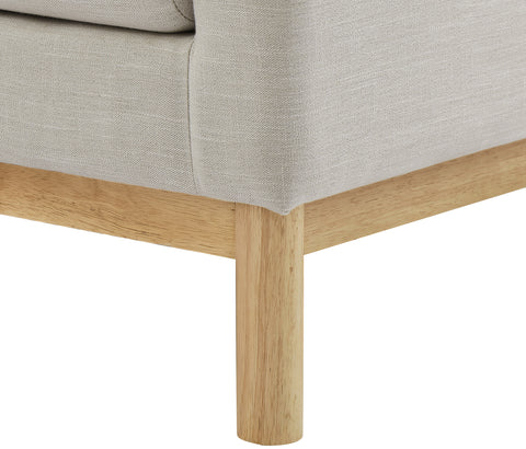 James Beige Linen Textured Fabric Sofa S