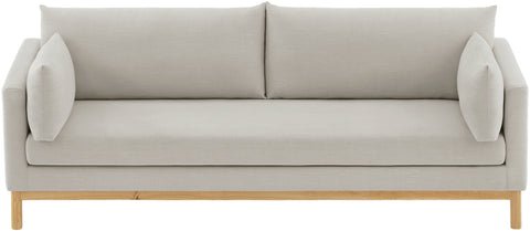 James Beige Linen Textured Fabric Sofa S