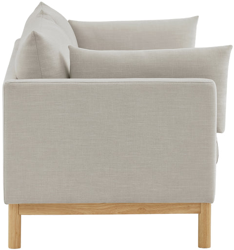 James Beige Linen Textured Fabric Sofa S