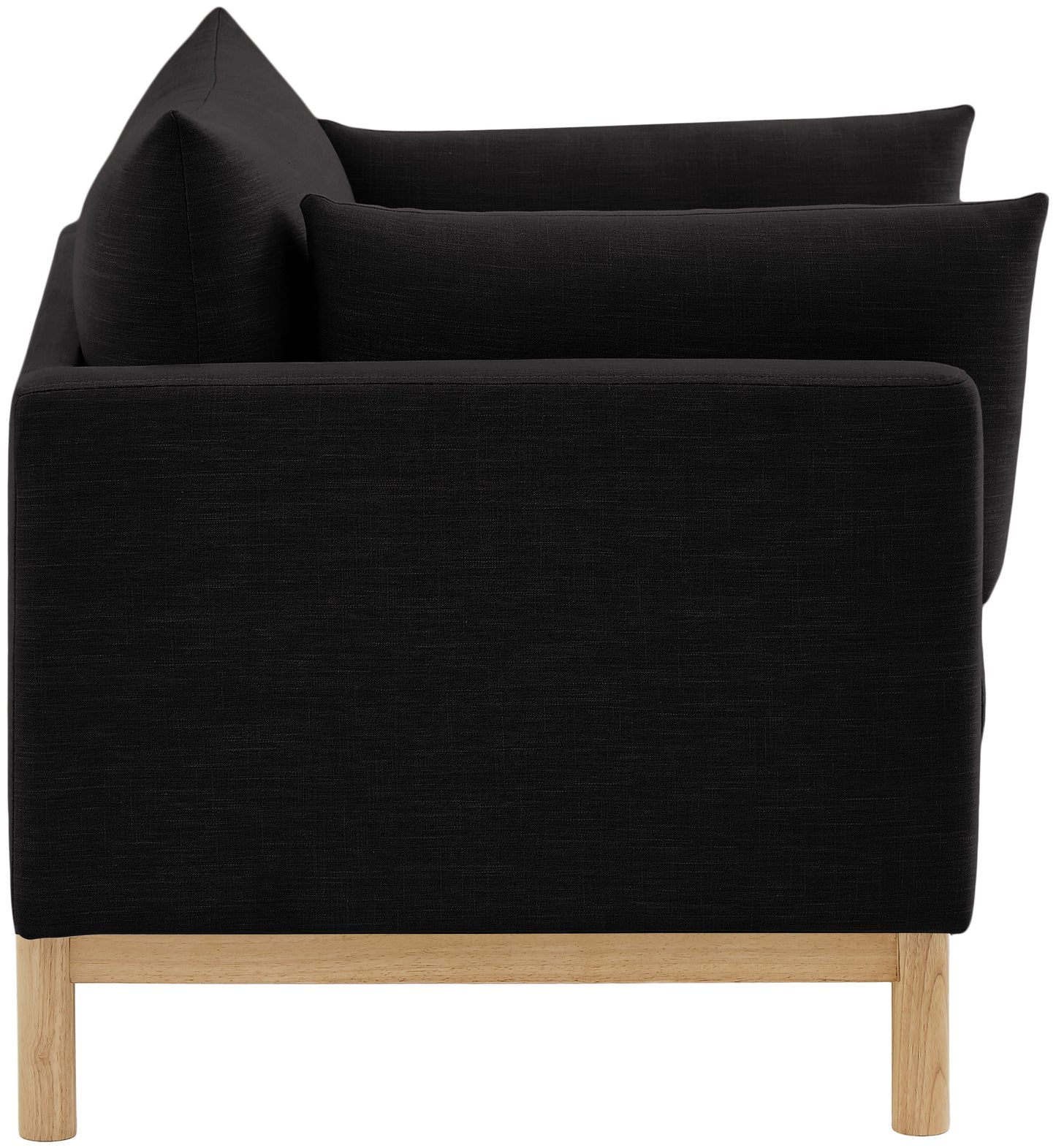 james black linen textured fabric chair c