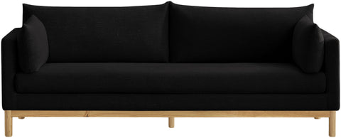 James Black Linen Textured Fabric Sofa S