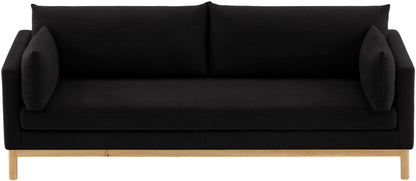 James Black Linen Textured Fabric Sofa S