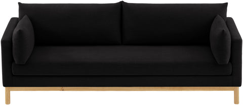 James Black Linen Textured Fabric Sofa S
