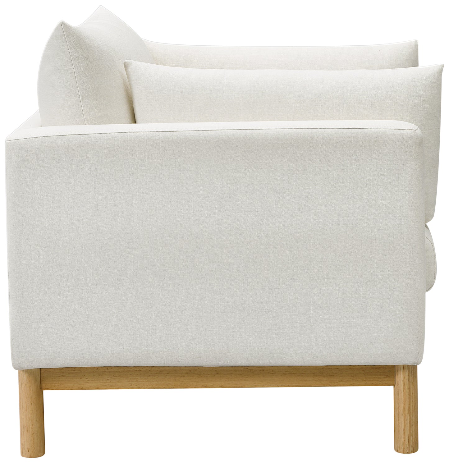 james cream linen textured fabric chair c