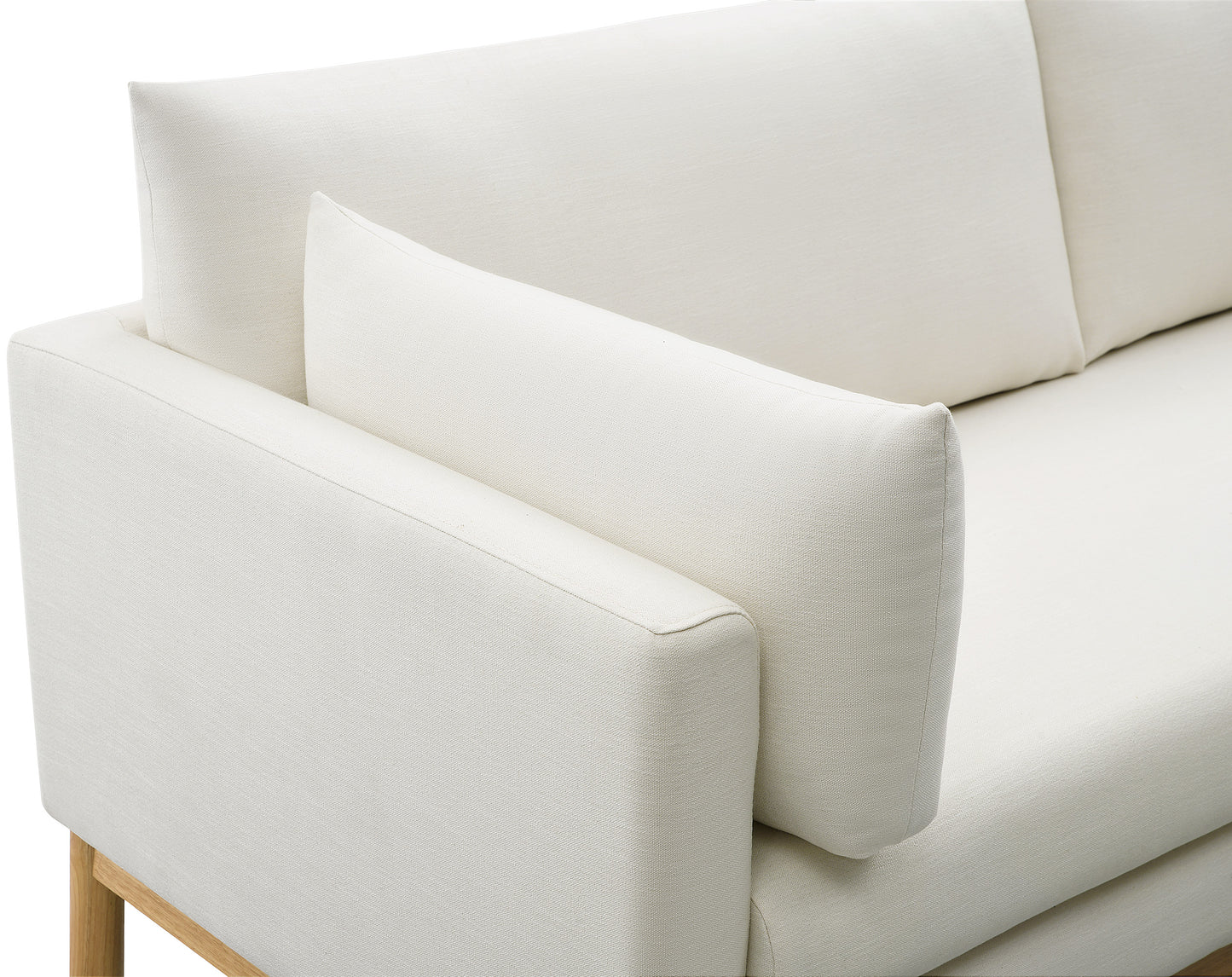 james cream linen textured fabric sofa s