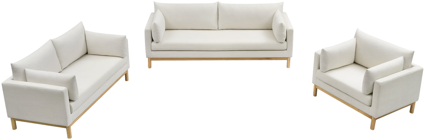 james cream linen textured fabric sofa s