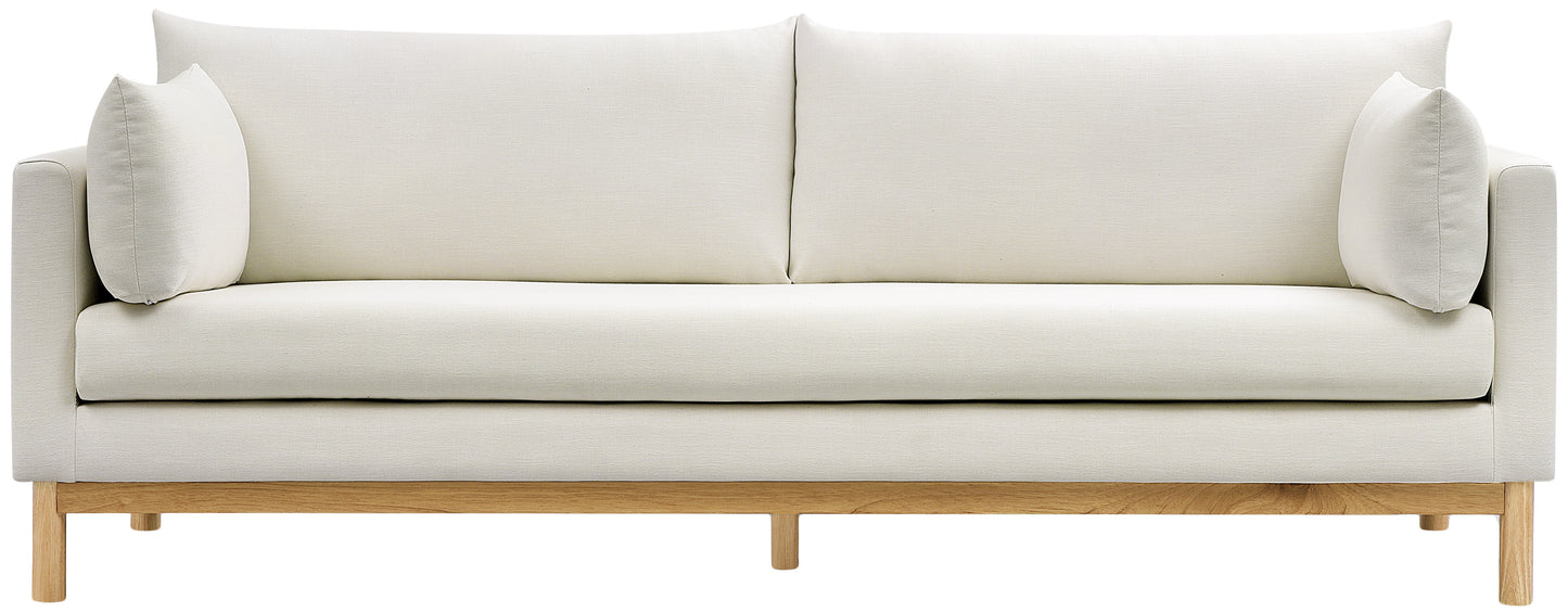 james cream linen textured fabric sofa s