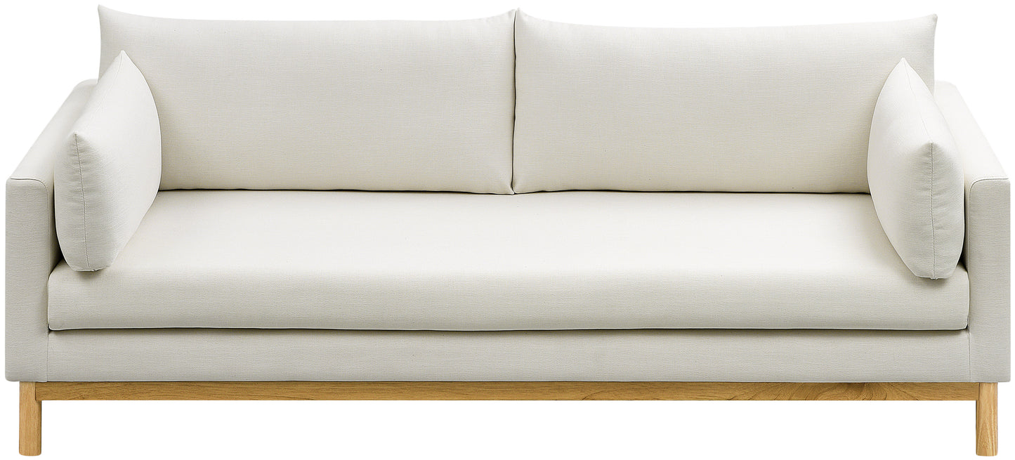 james cream linen textured fabric sofa s