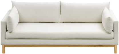 James Cream Linen Textured Fabric Sofa S