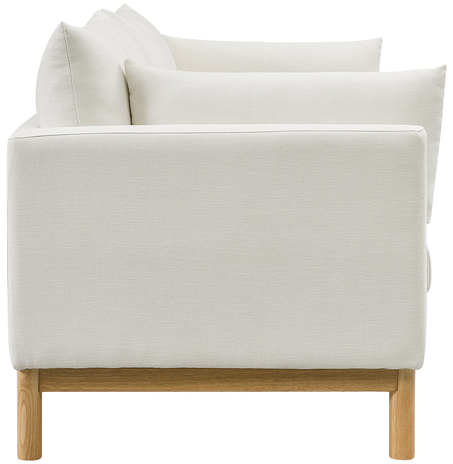 james cream linen textured fabric sofa s