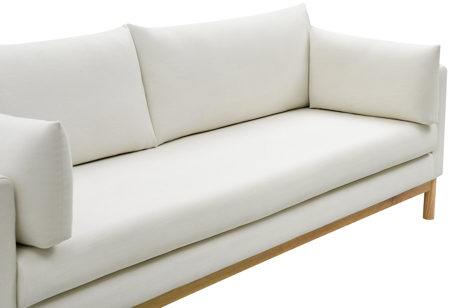 james cream linen textured fabric sofa s