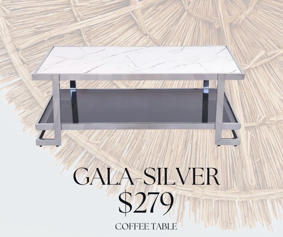 gala silver coffee table