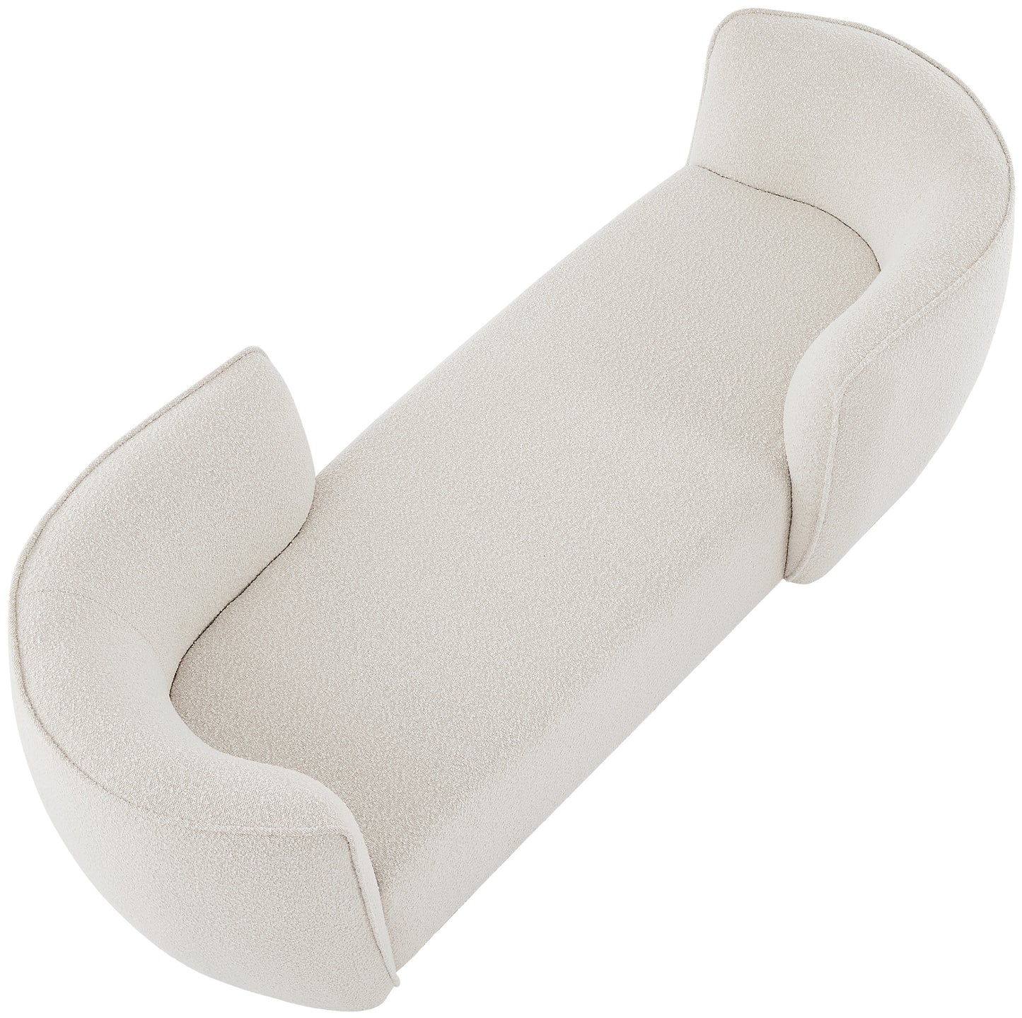 hunter cream fabric chaise cream