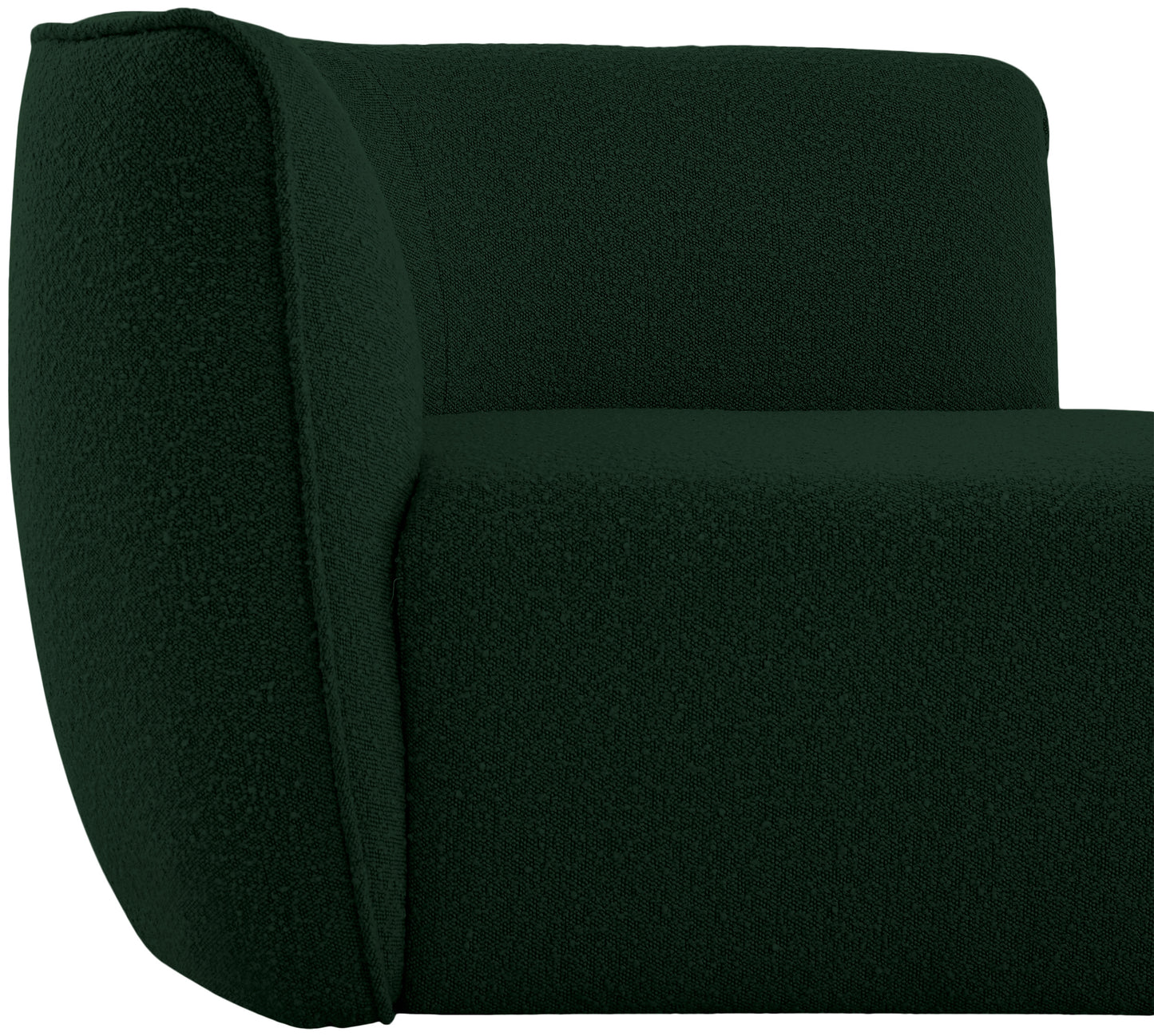 hunter green fabric chaise green