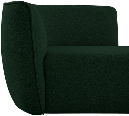 Hunter Green Fabric Chaise Green