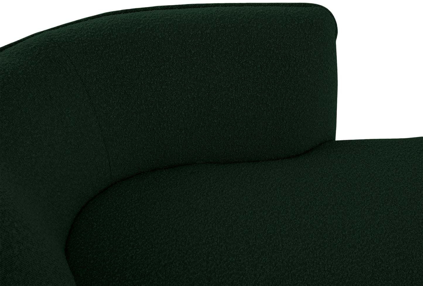 hunter green fabric chaise green