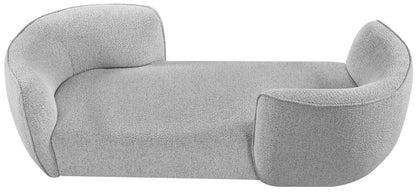 Hunter Grey Fabric Chaise Grey