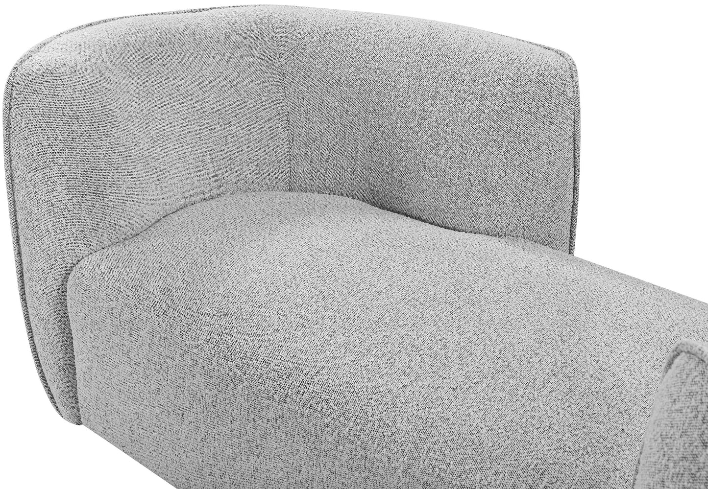 hunter grey fabric chaise grey