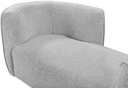 Hunter Grey Fabric Chaise Grey